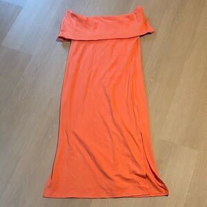 NWT Eloquii Off the Shoulder Maxi Dress with Side Slit size 14